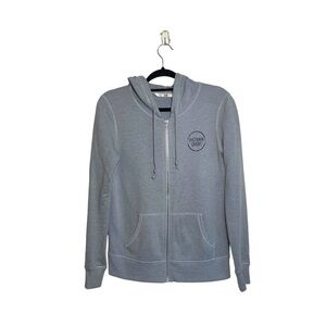Victoria’s Secret Sport Gray Logo Full Zip Hoodie Sweatshirt Xsmall Women’s
